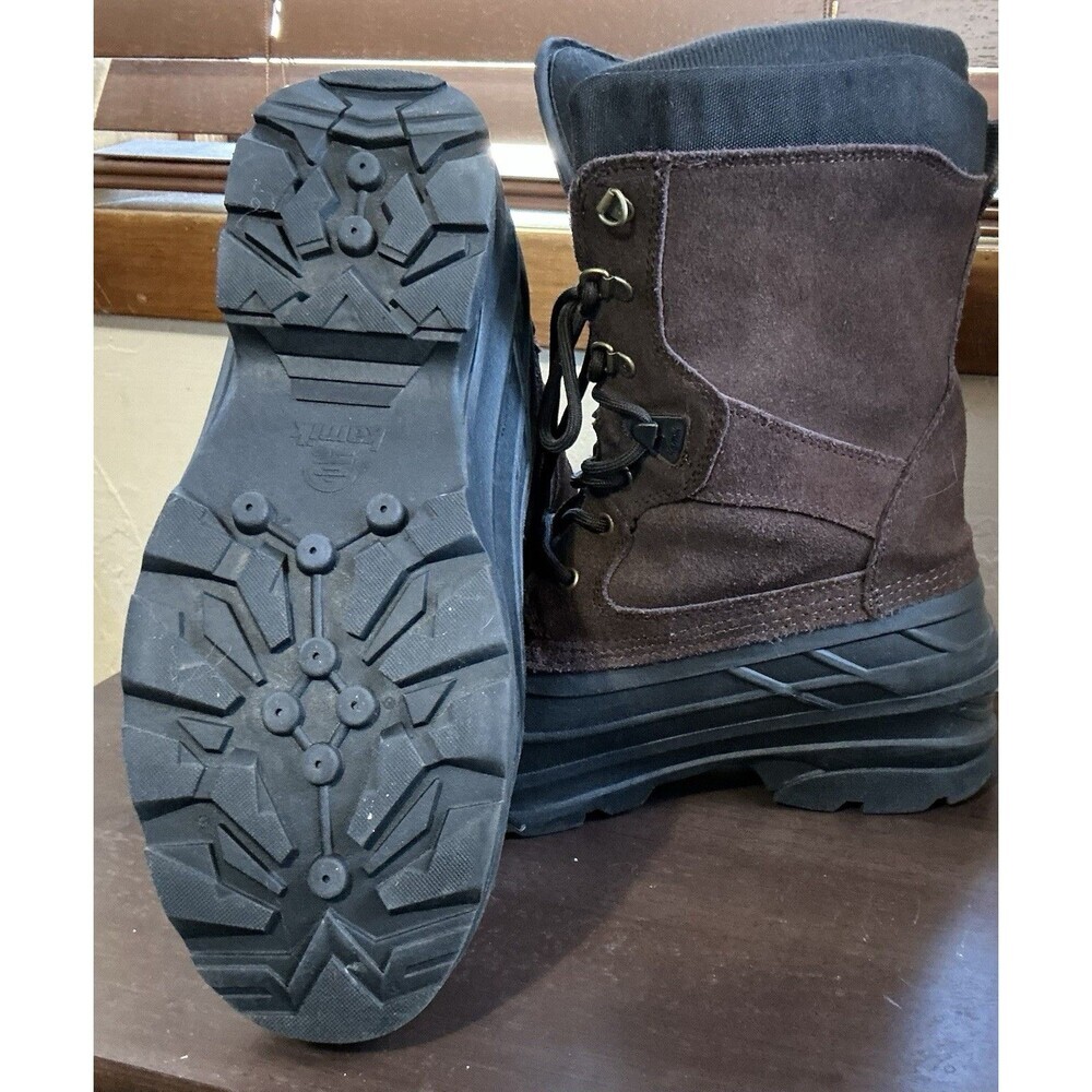 Kamik Nation Plus waterproof winter boots in dark brown Size 12.5 - Picture 8 of 8